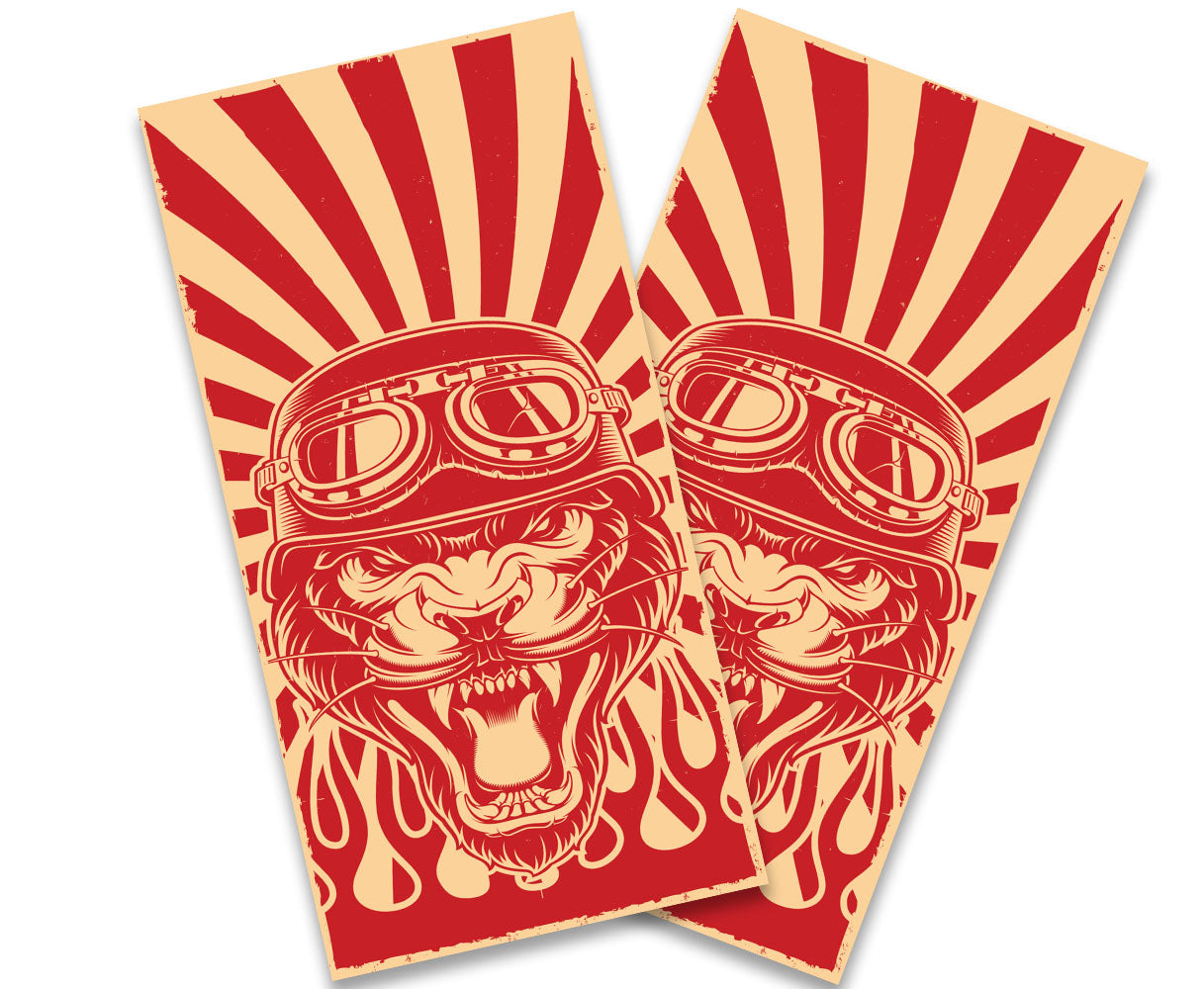 "Tiger Biker" Cornhole Wrap