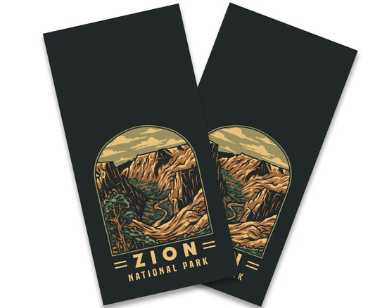 "Zion National Park Badge" Cornhole Wrap