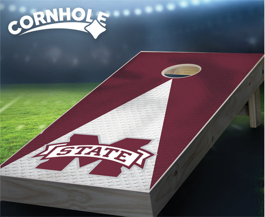 "Mississippi State Jersey" Cornhole Boards