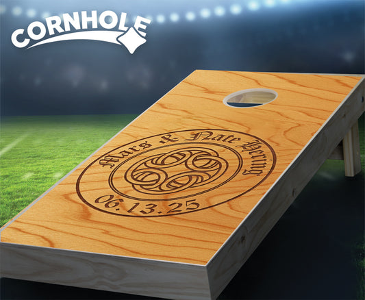 "Celtic Knot Circular" Cornhole Boards