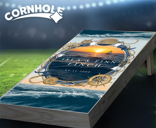 "Yacht" Cornhole Boards