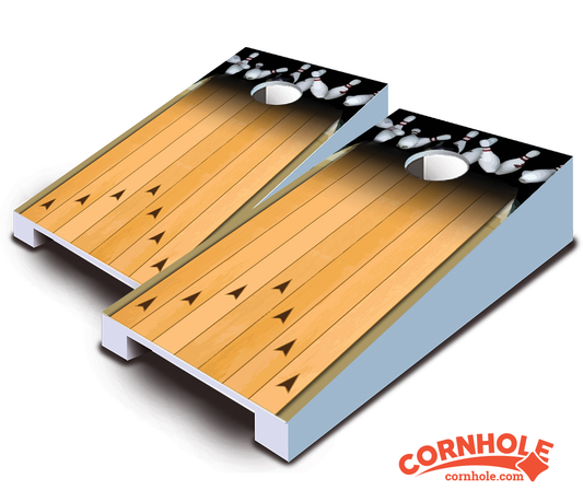 "Bowling Lane" Tabletop Cornhole Boards