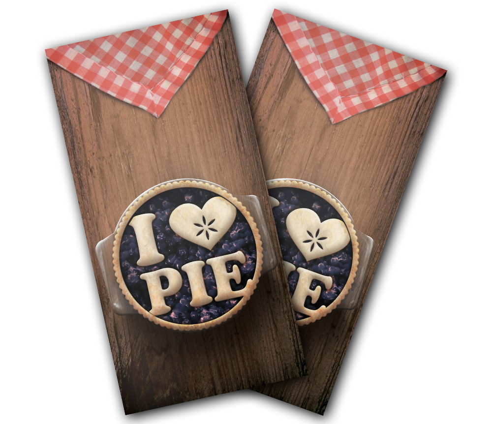 "I Love Pie" Cornhole Wrap
