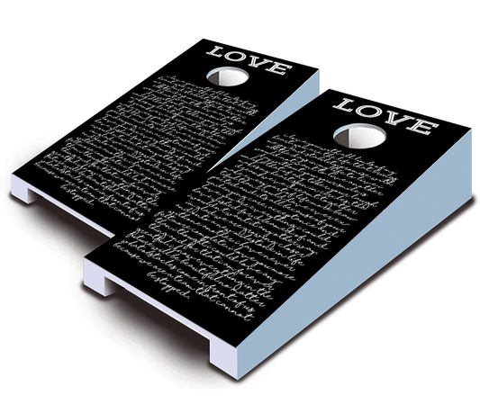 "Love Letter" Tabletop Cornhole Boards