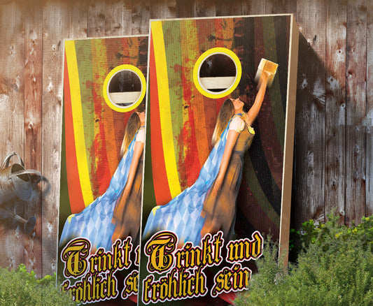 "Sei Fröhlich" Cornhole Boards