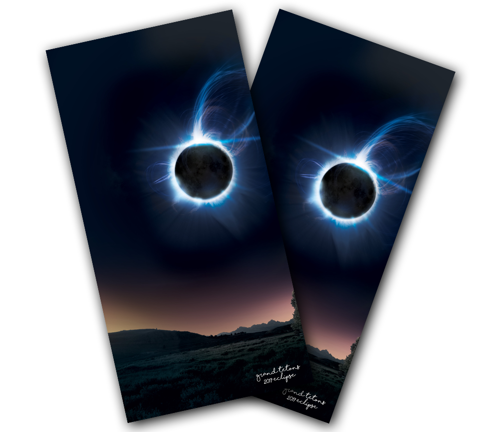 "Grand Teton Eclipse 2017" Cornhole Wrap