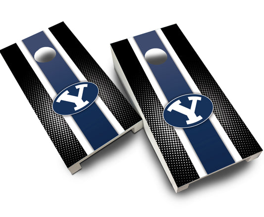 "BYU Striped" Tabletop Cornhole Boards