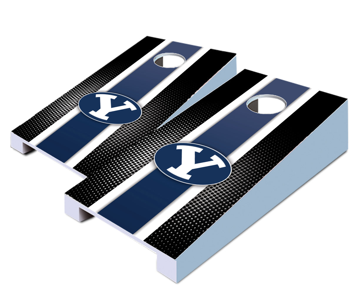 "BYU Striped" Tabletop Cornhole Boards
