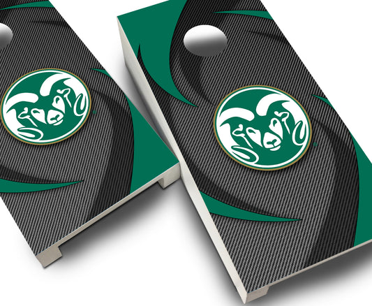 "Colorado State Swoosh" Tabletop Cornhole Boards