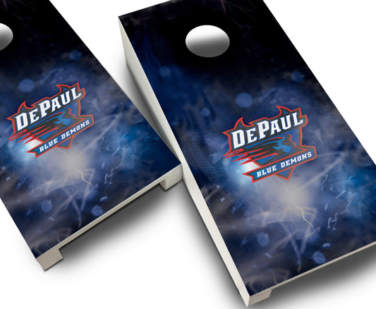 "DePaul Smoke" Tabletop Cornhole Boards