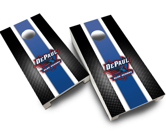 "DePaul Striped" Tabletop Cornhole Boards