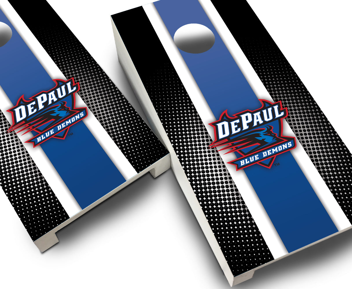 "DePaul Striped" Tabletop Cornhole Boards