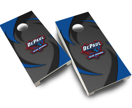 "DePaul Swoosh" Tabletop Cornhole Boards