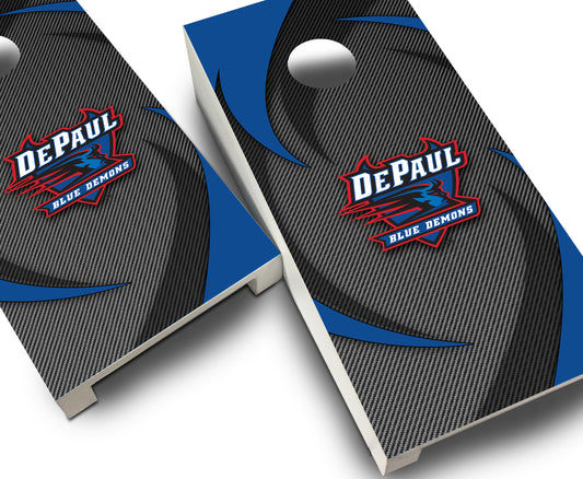 "DePaul Swoosh" Tabletop Cornhole Boards