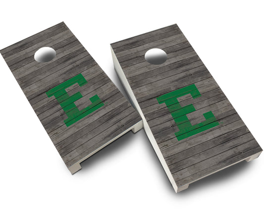 "Eastern Michigan Distressed" Tabletop Cornhole Boards