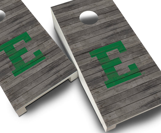 "Eastern Michigan Distressed" Tabletop Cornhole Boards