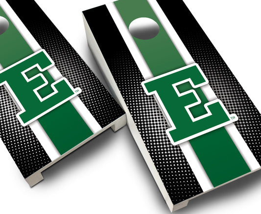 "Eastern Michigan Striped" Tabletop Cornhole Boards