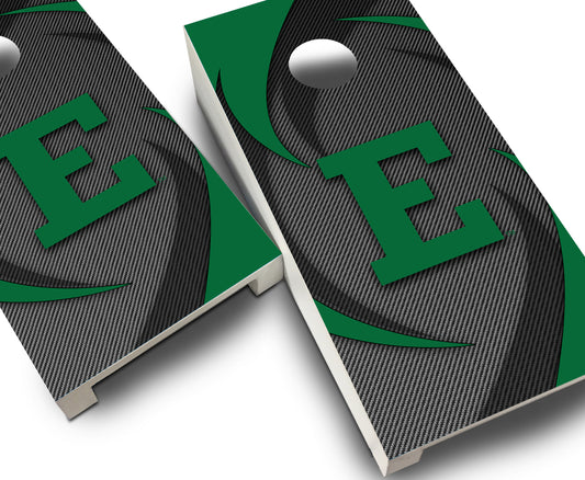 "Eastern Michigan Swoosh" Tabletop Cornhole Boards