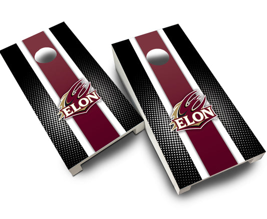 "Elon Striped" Tabletop Cornhole Boards