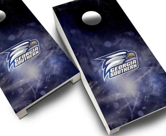 "Georgia Southern Smoke" Tabletop Cornhole Boards