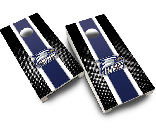 "Georgia Southern Striped" Tabletop Cornhole Boards