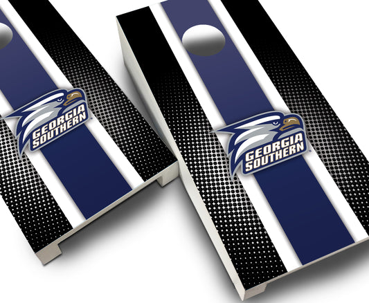 "Georgia Southern Striped" Tabletop Cornhole Boards