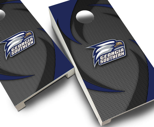 "Georgia Southern Swoosh" Tabletop Cornhole Boards