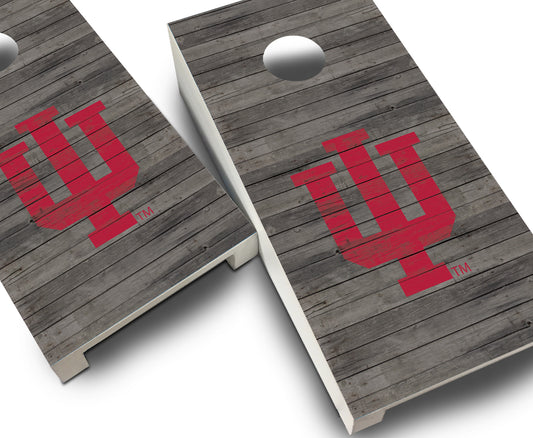 "Indiana Distressed" Tabletop Cornhole Boards