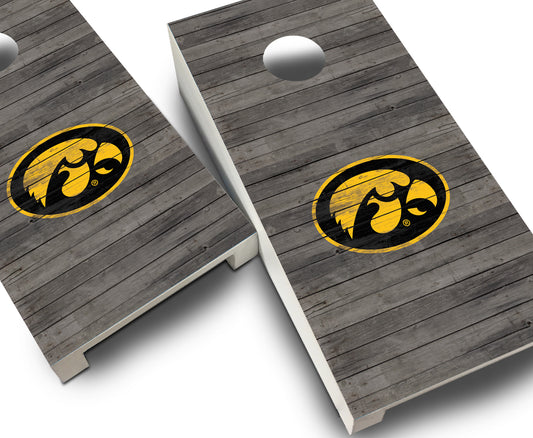 "Iowa Distressed" Tabletop Cornhole Boards