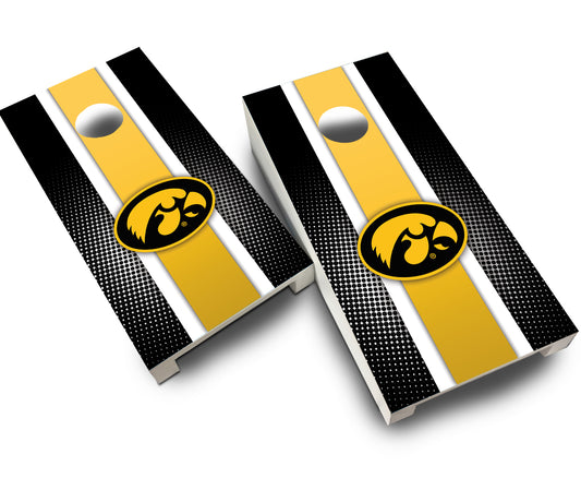 "Iowa Striped" Tabletop Cornhole Boards