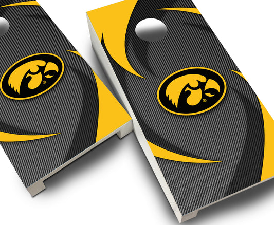 "Iowa Swoosh" Tabletop Cornhole Boards