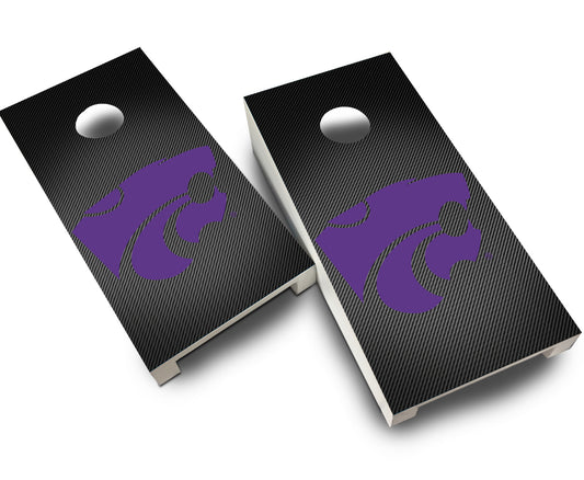 "Kansas State Slanted" Tabletop Cornhole Boards