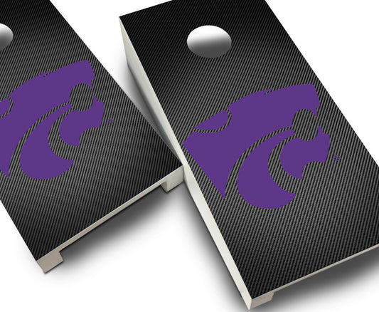 "Kansas State Slanted" Tabletop Cornhole Boards