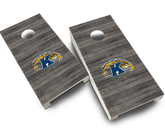 "Kent State Distressed" Tabletop Cornhole Boards