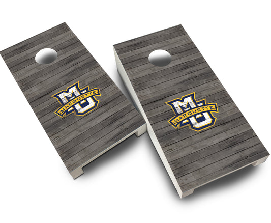 "Marquette Distressed" Tabletop Cornhole Boards