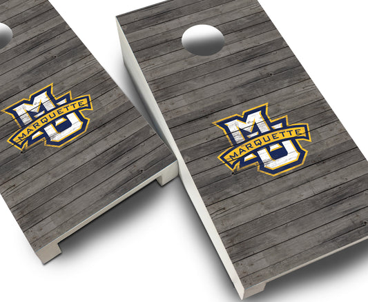 "Marquette Distressed" Tabletop Cornhole Boards