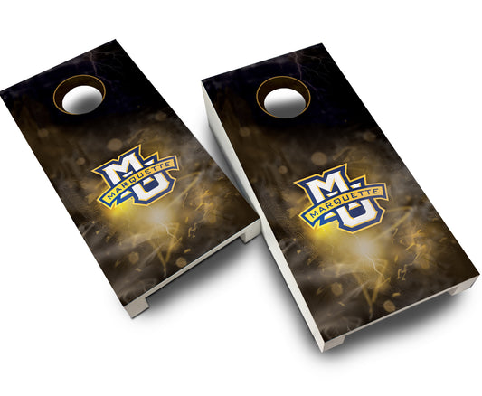 "Marquette Smoke" Tabletop Cornhole Boards