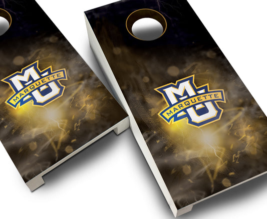 "Marquette Smoke" Tabletop Cornhole Boards