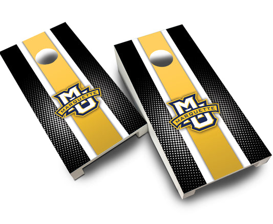 "Marquette Striped" Tabletop Cornhole Boards