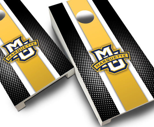 "Marquette Striped" Tabletop Cornhole Boards