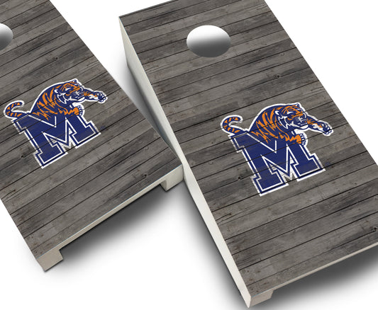 "Memphis Distressed" Tabletop Cornhole Boards