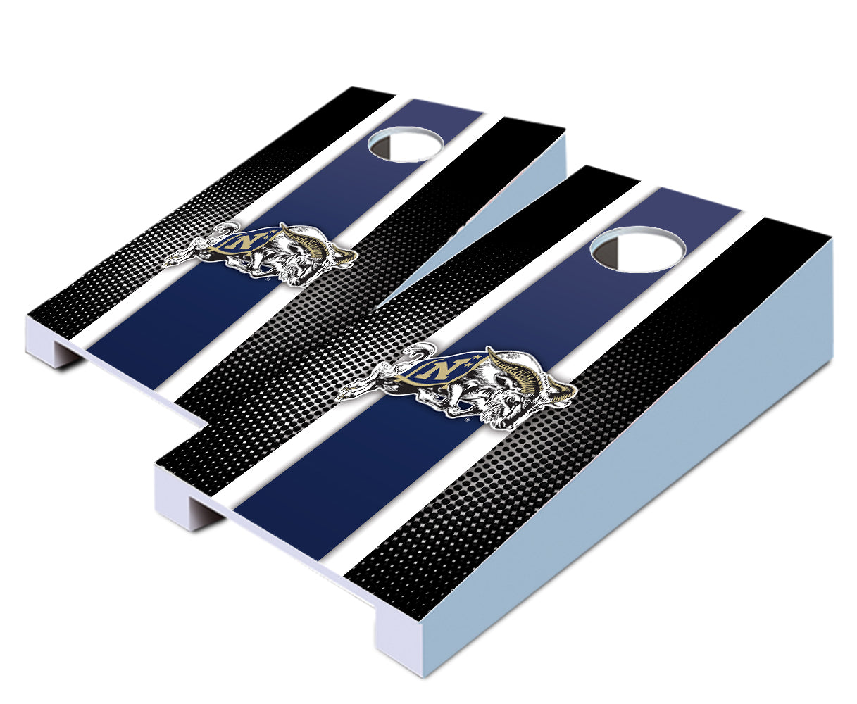 "Navy Striped" Tabletop Cornhole Boards