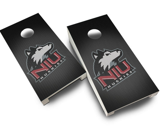 "Northern Illinois Slanted" Tabletop Cornhole Boards