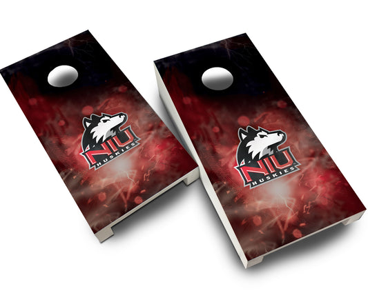 "Northern Illinois Smoke" Tabletop Cornhole Boards