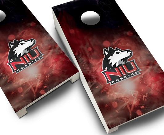 "Northern Illinois Smoke" Tabletop Cornhole Boards