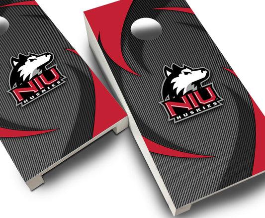 "Northern Illinois Swoosh" Tabletop Cornhole Boards