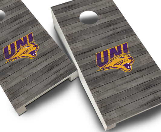 "Northern Iowa Distressed" Tabletop Cornhole Boards