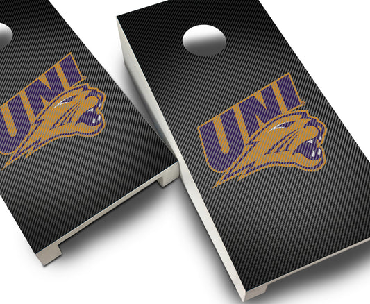 "Northern Iowa Slanted" Tabletop Cornhole Boards