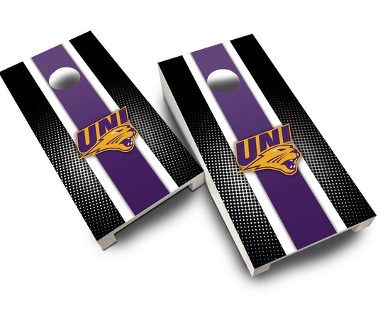 "Northern Iowa Striped" Tabletop Cornhole Boards