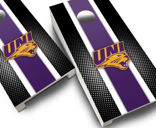 "Northern Iowa Striped" Tabletop Cornhole Boards